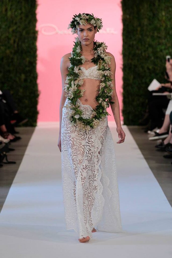 Foto: Colecção de Primavera de 2015 de Óscar de la Renta na NY Bridal Week