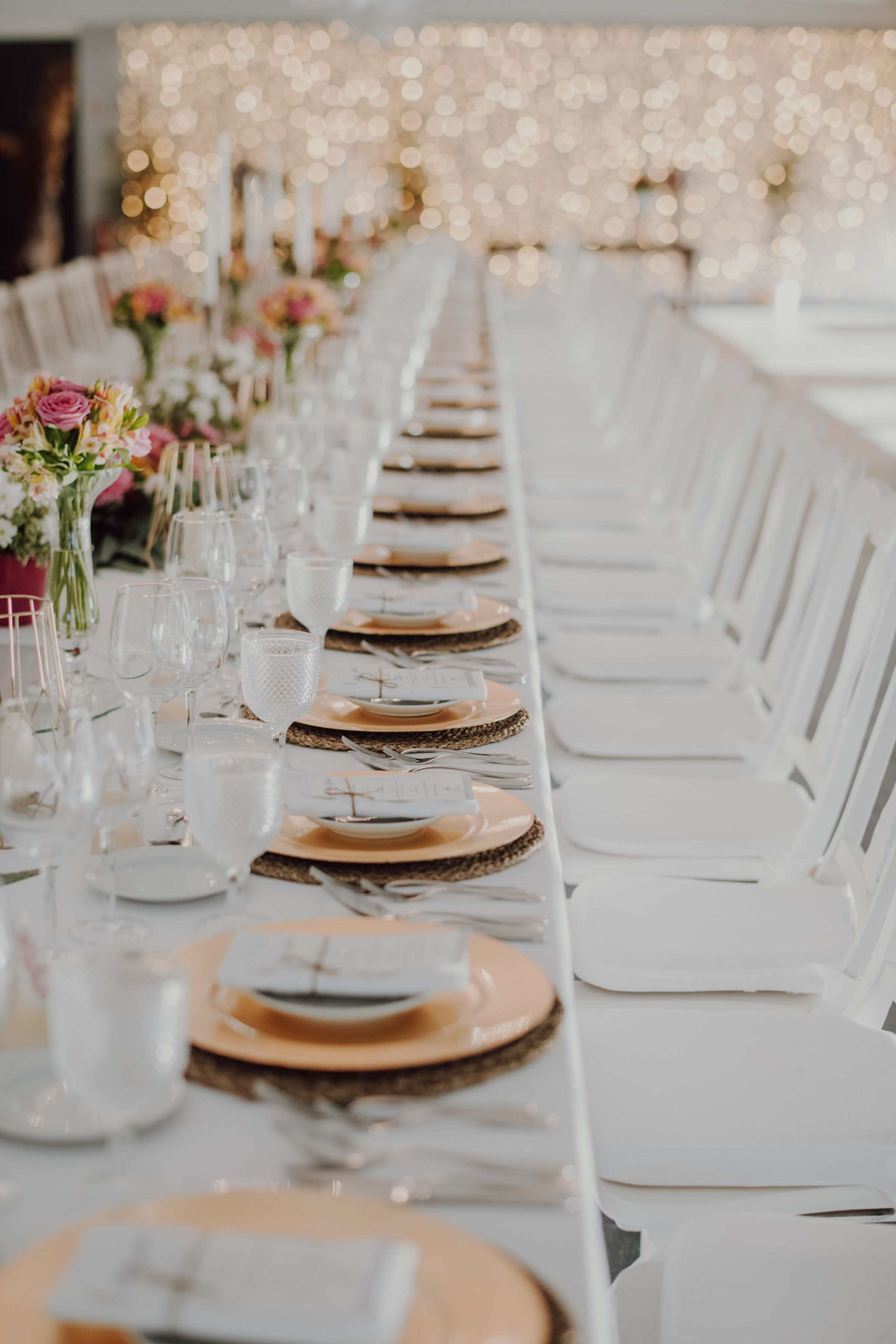 decoração mesa de casamento