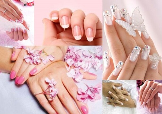 Unhas decoradas para noivas e manicure francesa