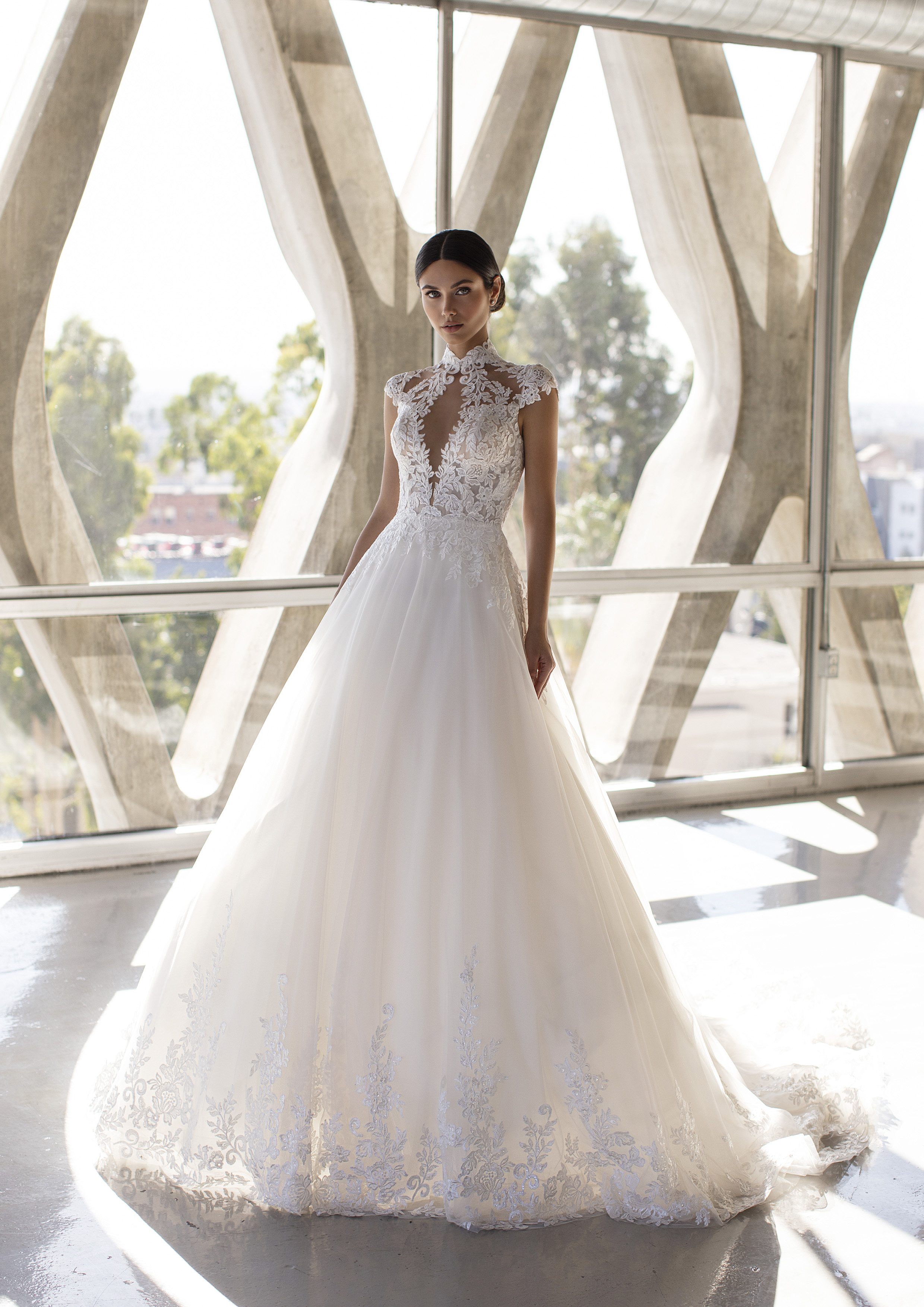 Vestido de noiva modelo Blyth da coleção Pronovias 2021 Cruise Collection