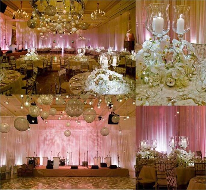 Combine as bolas de espelhos com outros elementos decorativos. Foto Blog I MarrYou