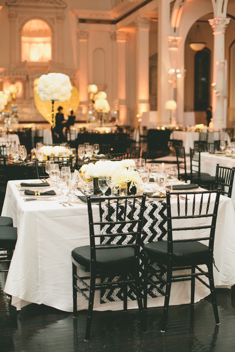 Decoração do banquet.