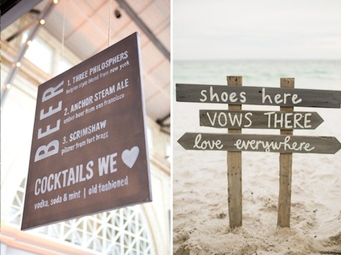 Foto: www.stylemepretty.com e www.marthastewartweddings.com Foto: www.stylemepretty.com e www.marthastewartweddings.com