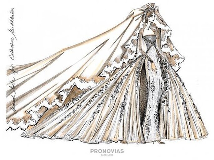 Uma proposta Pronovias para Kate Middleton