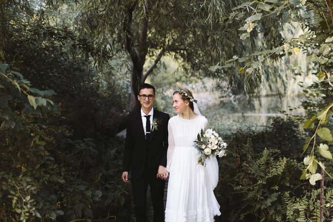 Un dulce casamiento íntimo con estilo vintage. Foto: Karen Kristian Photographer