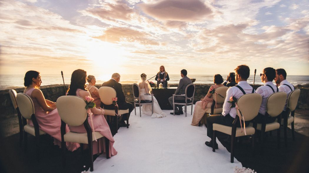 Cerimónia de casamento no Forte São João 