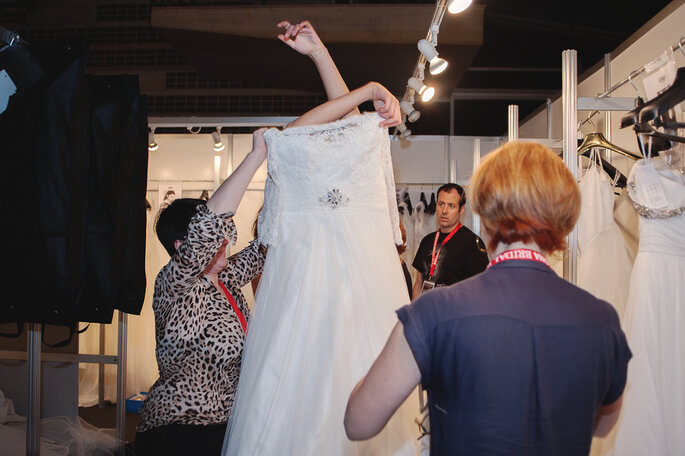 Backstage Barcelona Bridal Week