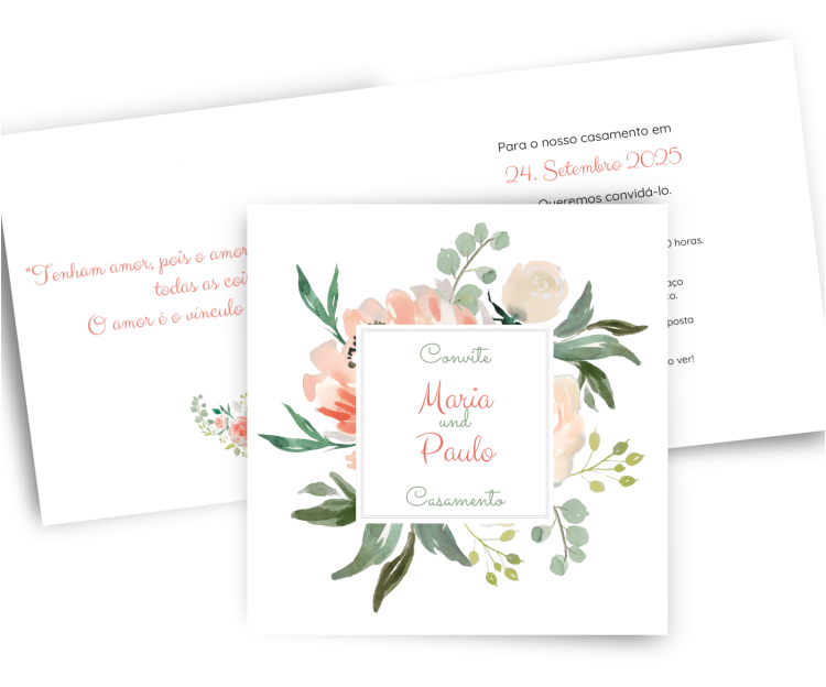 convite de casamento Paper Studio by Zankyou